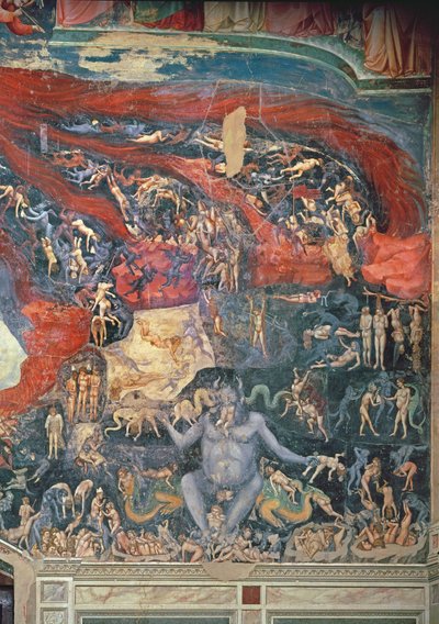 Viimeinen tuomio, yksityiskohta helvetistä, 1303-05 (katso myös 65227) tekijältä Giotto di Bondone