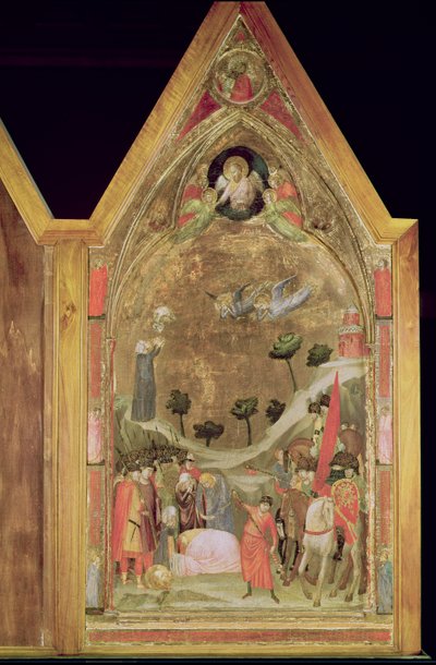 Pyhän Paavalin marttyyrikuolema, oikea paneeli Stefaneschin triptyykistä, n. 1320 (tempera paneelissa) tekijältä Giotto di Bondone