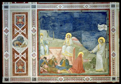Noli me Tangere eli Kristuksen ilmestys Maria Magdaleenalle, 1303-05 (katso myös 102746) tekijältä Giotto di Bondone