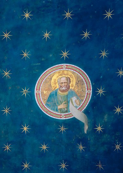 Profeetta Malakia kattoholvista, n. 1305 tekijältä Giotto di Bondone