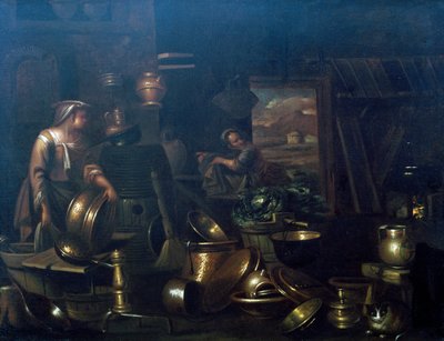 Sisäkeittiö, kirjoittanut Gian Domenico Valentino (1630-1708) tekijältä Giovan Domenico Valentino