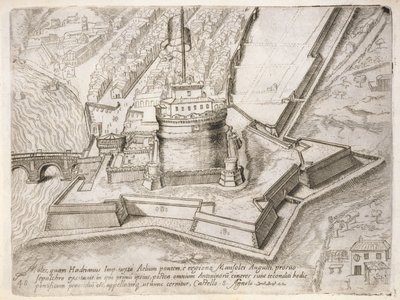 Hadrianuksen hauta, "Cosimo Medici Duca florentine", julkaistu 1569 tekijältä Giovanantonio Dosio
