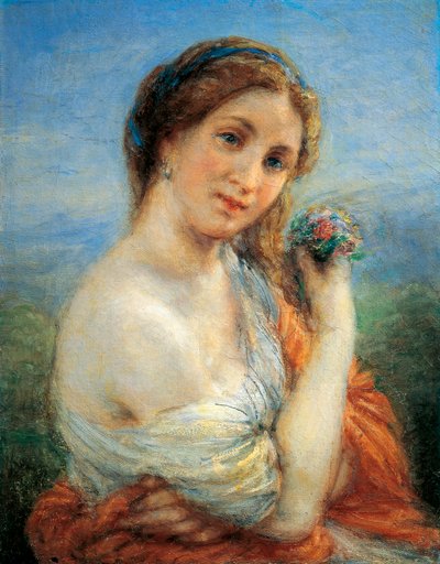 Flora, Giovanni Carnovali, tunnettu nimellä Piccio (1804-1874). tekijältä Giovanni Carnovali
