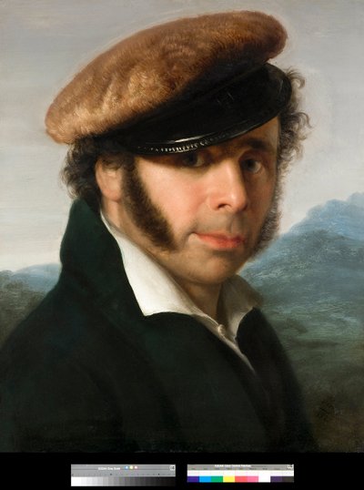 Italialaisen taidemaalarin Pietro Ronzonin (1781-1862) muotokuva Giovanni Carnovali dit Piccio (1804-1873) maalaus 1825 Yksityiskokoelma tekijältä Giovanni (1804 1873) Carnovali