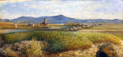 Roman Campagna (öljy paneelissa) tekijältä Giovanni Costa