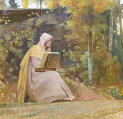 Ollakko vai eikö olla. Kuka ei rakasta, se ei ole, n. 1879 (öljy kankaalle) tekijältä Giovanni (1826 1903) Costa