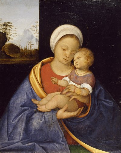 Madonna ja lapsi, 1510-15 tekijältä Giovanni Agostino da Lodi