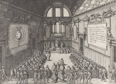 Paavi Pius V:n audio Cosimo I:lle, Toscanan herttualle, 1575-1599. tekijältä Giovanni Ambrogio Brambilla