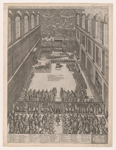 Mirror of Roman Magnificence: A Papal Gathering in the Sixtine Chapel, Michelangelo