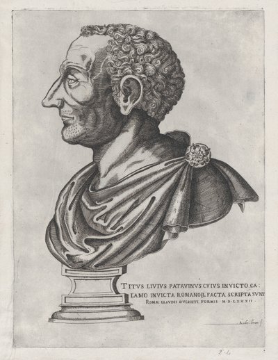 Rooman loiston peili: Liviuksen rintakuva, 1582, 1582. tekijältä Giovanni Ambrogio Brambilla