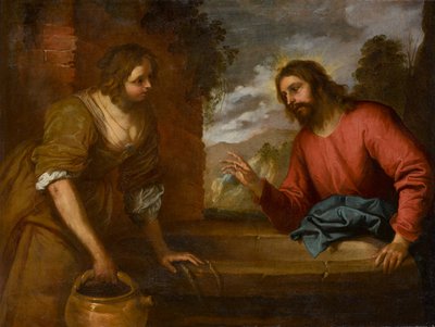Kristus ja Samarialainen nainen, noin 1635 (öljy kankaalle) tekijältä Giovanni Andrea di Ferrari