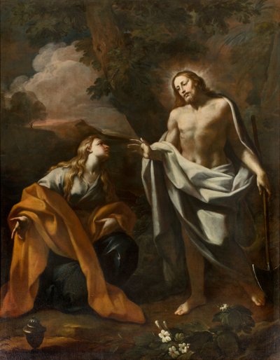 SS-sakramentin kappeli, ensimmäinen jänne pohjoispuolella, Noli me tangere, Giovanni Angelo Borroni, Kristuksen ilmestyminen Magdalenalle tekijältä Giovanni Angelo Borroni