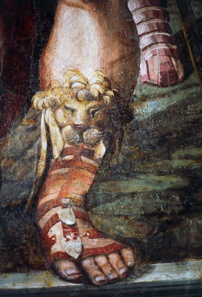 Aleksanteri Suuren ja Roxanan avioliitto (yksityiskohta) tekijältä Giovanni Antonio Bazzi Sodoma