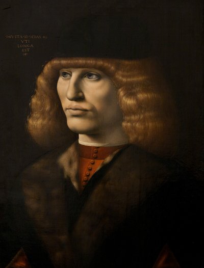 Nuoren miehen muotokuva, n.1500 (öljy paneelille) tekijältä Giovanni Antonio Boltraffio