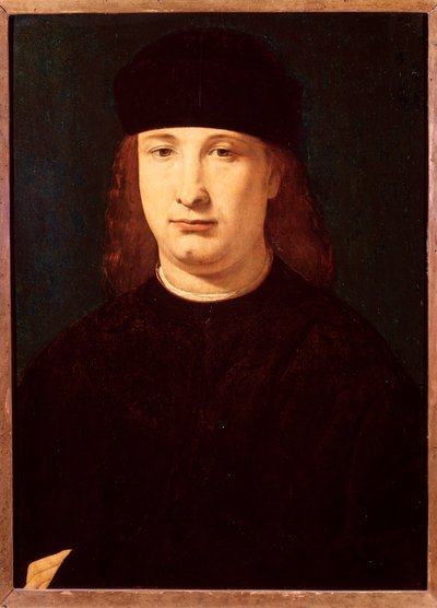 Italialaisen runoilijan Girolamo Casion muotokuva (öljy puulle, n. 1500-1520) tekijältä Giovanni Antonio Boltraffio