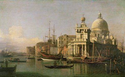 Näkymä Doganalle ja Santa Maria della Salutelle tekijältä Giovanni Antonio Canal