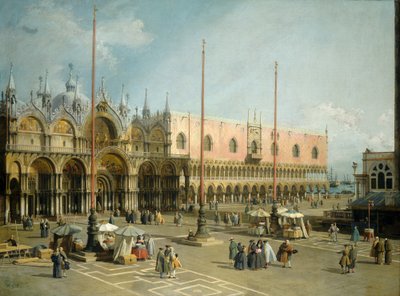 Pyhän Markuksen aukio, Venetsia, 1742-44 tekijältä Giovanni Antonio Canal