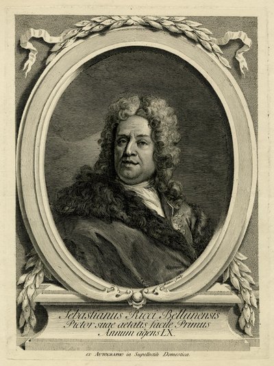 (Giovanni) Antonio Faldoni - Sebastianus Ricci Bellunensis, 1868,0808.2521, 1720-1770 (noin) tekijältä Giovanni Antonio Faldoni