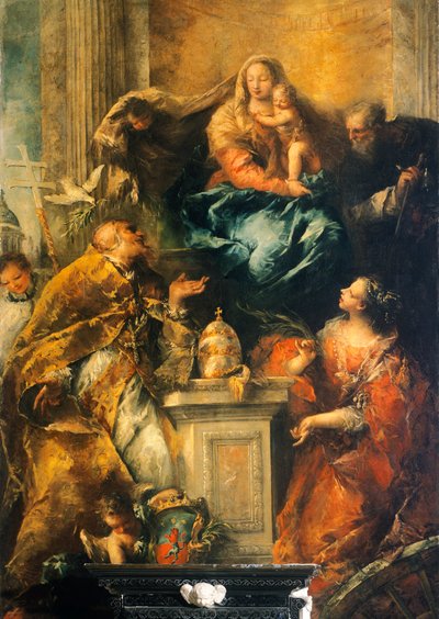 Ferrin alttaritaulu n. 1755 (öljy kankaalle) tekijältä Giovanni Antonio Guardi