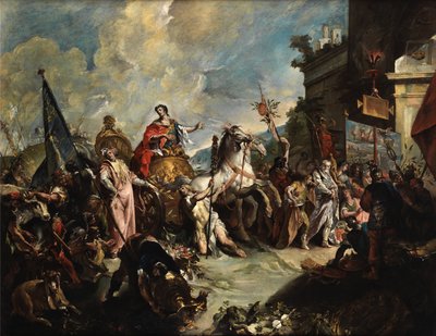 Giovanni Antonio Guardi Scipion riemukulkue tekijältä Giovanni Antonio Guardi