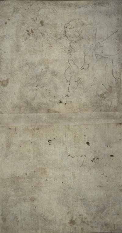 Luonnos Josephista pitelemässä Kristus-lapsia tekijältä Giovanni Antonio Guardi
