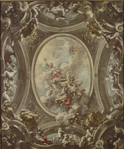 Aamunkoiton allegoria, 1736-37 tekijältä Giovanni Antonio Pellegrini