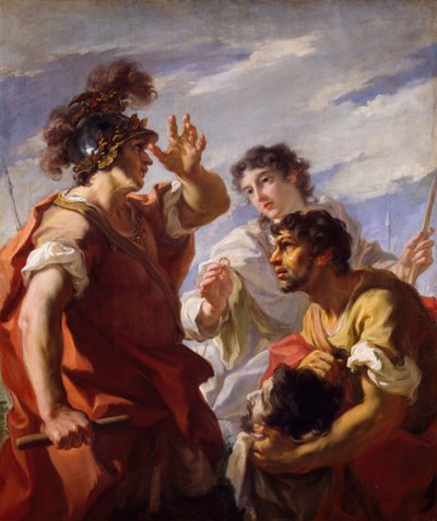 Caesar ennen Aleksandriaa, 1724-25. tekijältä Giovanni Antonio Pellegrini