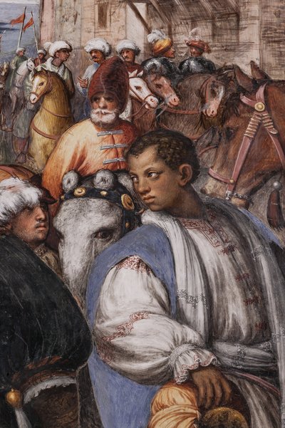 Tiedien palvonta ja paimenten palvonta tekijältä Giovanni Antonio Pordenone