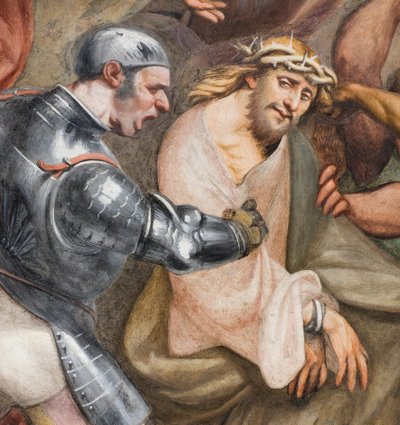 Keski-Aave, kolmas jänneväli etelään, kiipeä Golgatalle, Il Pordenone tekijältä Giovanni Antonio Pordenone