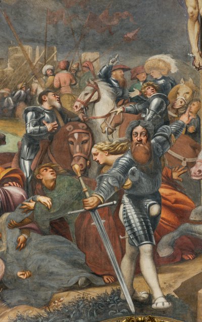 Counterfaccata, IL Pordenone, Ristiinnaulitseminen 1520-21, Yksityiskohta tekijältä Giovanni Antonio Pordenone