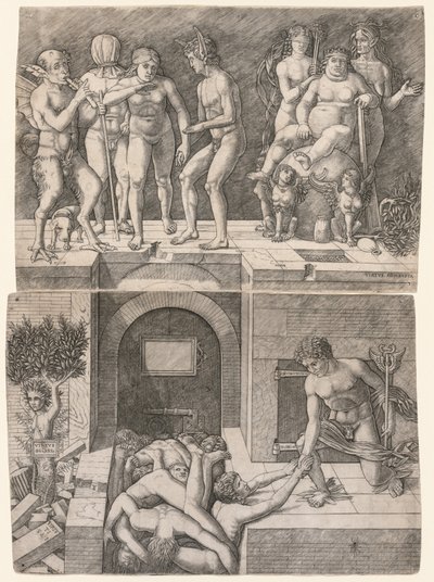 Allegoria tietämättömän ihmiskunnan lankeemuksesta tekijältä Giovanni Antonio da Brescia