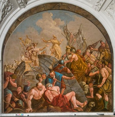 Rauhanneuvottelut Claudius Civilisin ja Quintus Petillis Cerialisin välillä tekijältä Giovanni Antonio de Groot