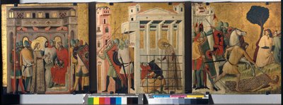 Pyhän Columban tarinoita, 1345-50 tekijältä Giovanni Baronzio da Rimini
