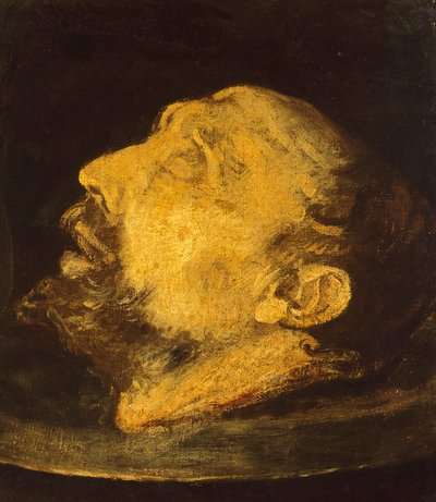 Pyhän Johannes Kastajan pää tasangolla tekijältä Giovanni Battista (1567 1633) Crespi