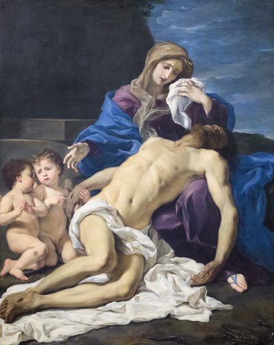Pieta tekijältä Giovanni Battista (1639-1709) Gaulli