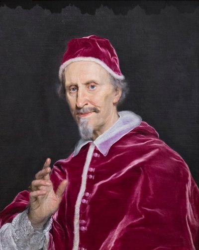 Muotokuva Clement IX Rospigliosista siunauksessa tekijältä Giovanni Battista (1639 1709) Gaulli