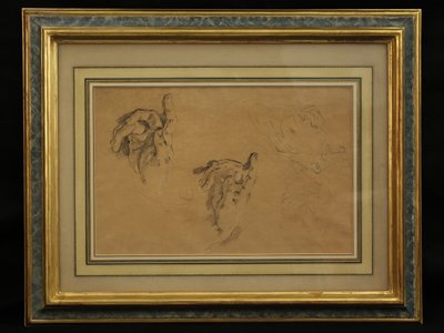 Käsien tutkimus (lyijykynä) tekijältä Giovanni Battista Tiepolo