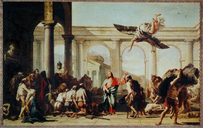 Kristus parantaa halvaantuneen ... tekijältä Giovanni Battista (1696-1770) Tiepolo