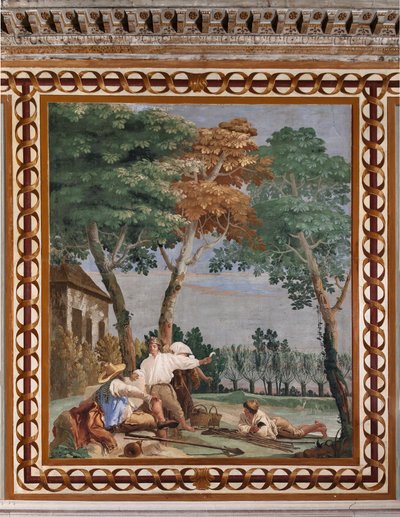 Vierasmajoitus, Maaseutumaisemien huone: "Talonpojan lepo" tekijältä Giovanni Battista Tiepolo