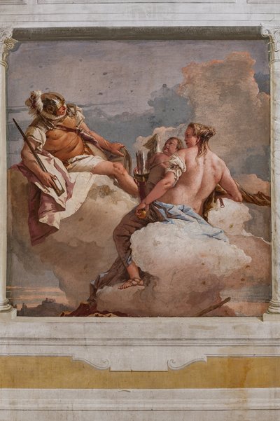Vierasmajoitus, Olympuksen huone: "Mars, Venus ja Eros" tekijältä Giovanni Battista Tiepolo
