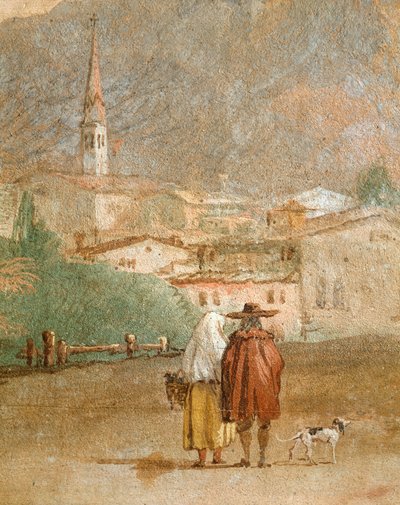 Maisema Cupidon kanssa tekijältä Giovanni Battista Tiepolo