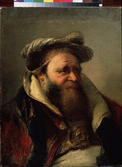 Vanhan miehen muotokuva (vanhan miehen muotokuva). Giambattista Tiepolon (1696-1770) maalaus. Öljy kankaalle, 1750-1770. Venetsialainen koulu, rokokootyyli. Valtion ulkoilmamuseo Peterhof, Pietari. tekijältä Giovanni Battista Tiepolo