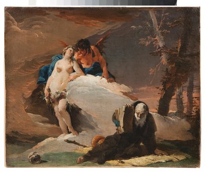 Pyhän Antonius apottin kiusaukset tekijältä Giovanni Battista Tiepolo
