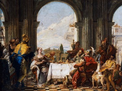 Kleopatran juhla tekijältä Giovanni Battista Tiepolo