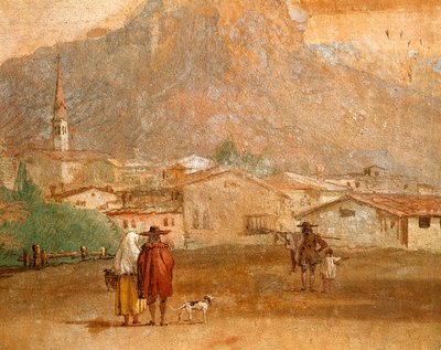 Maisema Cupidon kanssa tekijältä Giovanni Battista Tiepolo