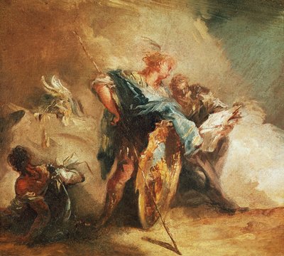 Minerva sanelee lakeja tekijältä Giovanni Battista Tiepolo
