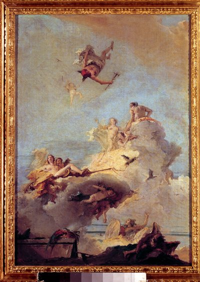 Giovanni Battista (Giambattista) Tiepolon (1696-1770) Olympus-maalaus 1700-luvun Madridissa, Prado-museo. tekijältä Giovanni Battista Tiepolo