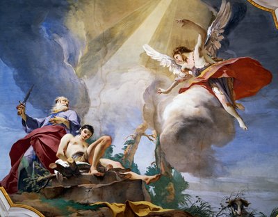 Abrahamin uhri, yksityiskohta tekijältä Giovanni Battista Tiepolo