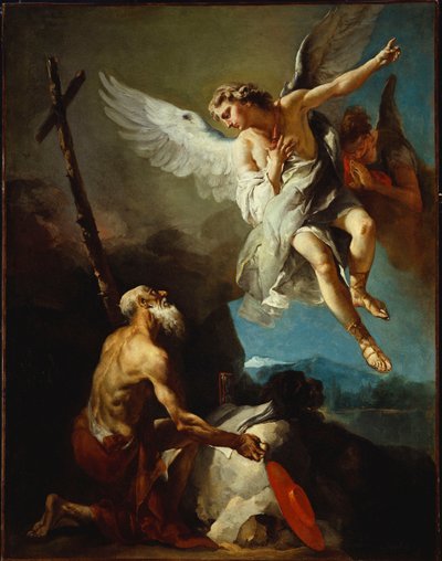 Pyhän Hieronymuksen näky (öljy kankaalle) tekijältä Giovanni Battista Tiepolo