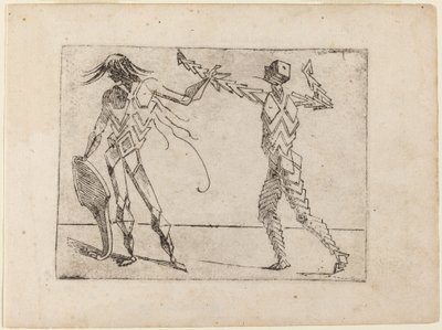 Teoksesta "Bizzarie di different figures" tekijältä Giovanni Battista Bracelli